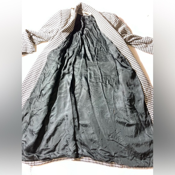 Esprit VINTAGE Long Wool Houndstooth Belted Jacket - Picture 9 of 16